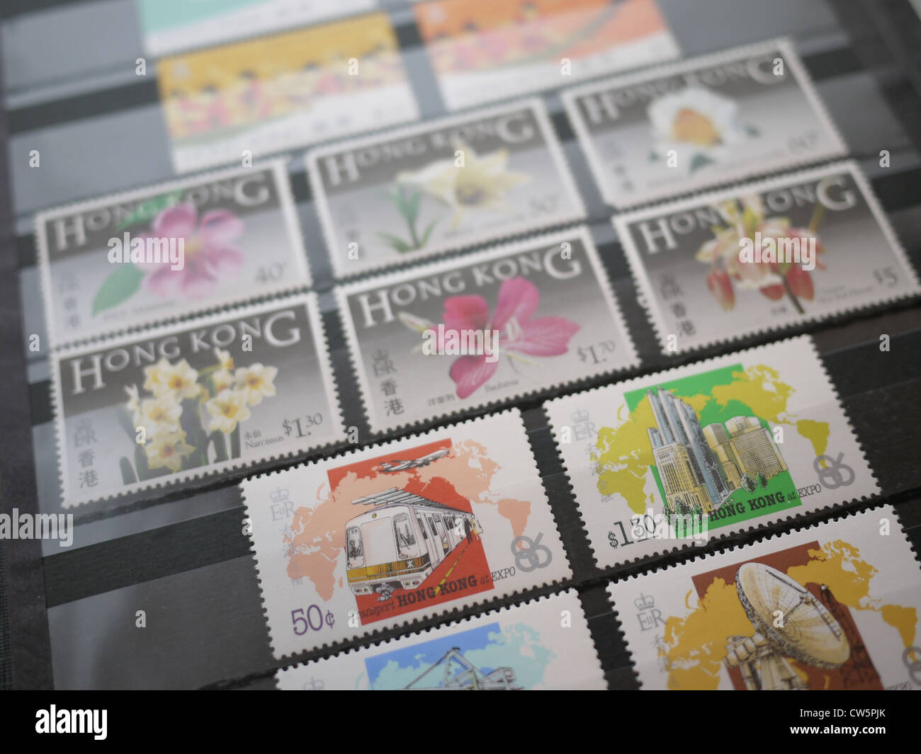 Hong kong stamp collection hires stock photography and images Alamy