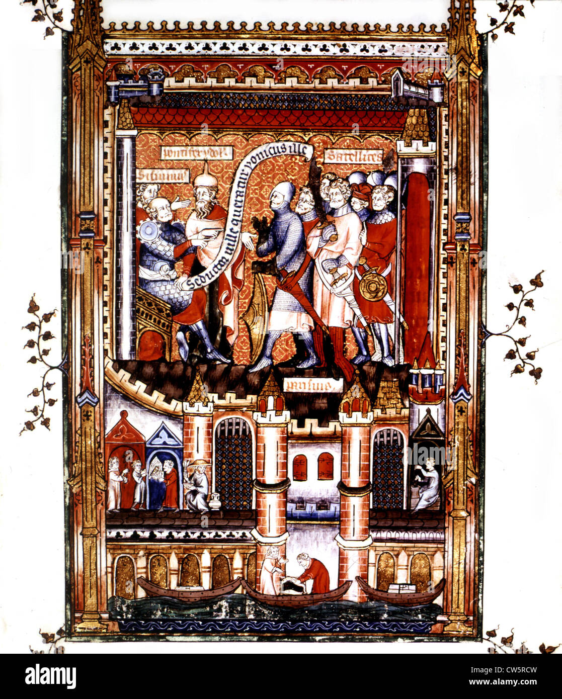 Monk Yves of St. Denis, Life of St. Denis Stock Photo Alamy