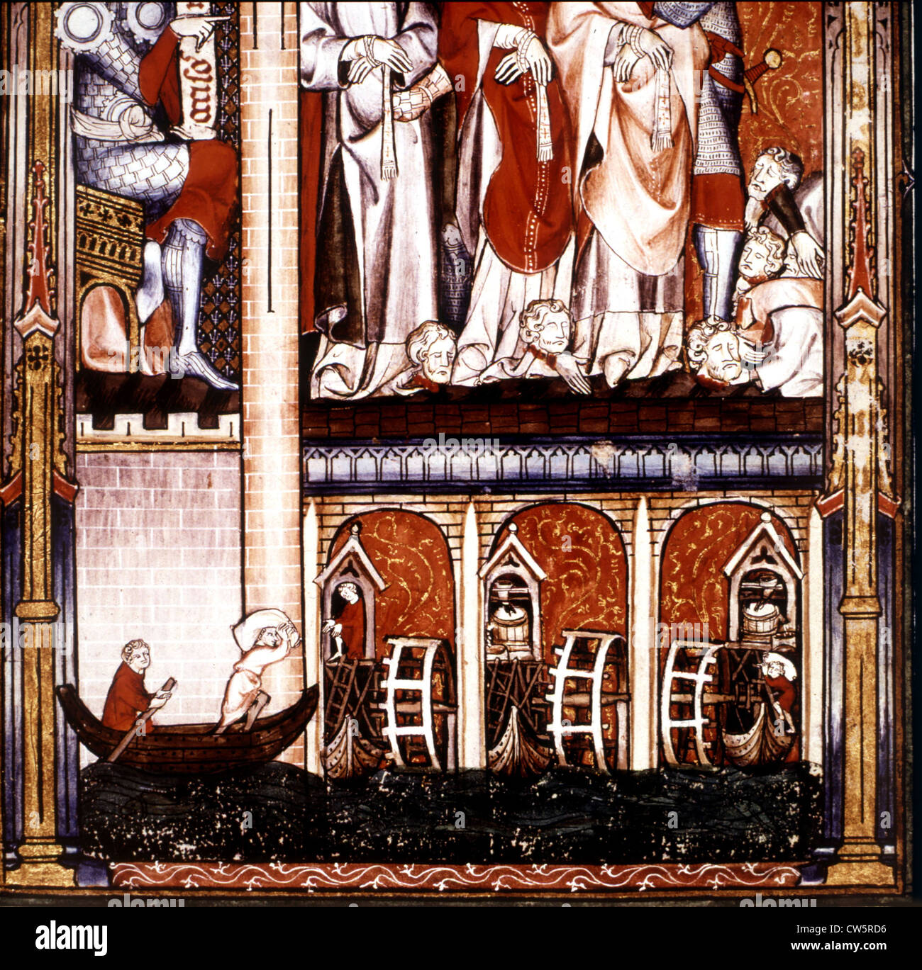 Monk Yves of St. Denis Life of St. Denis Stock Photo Alamy