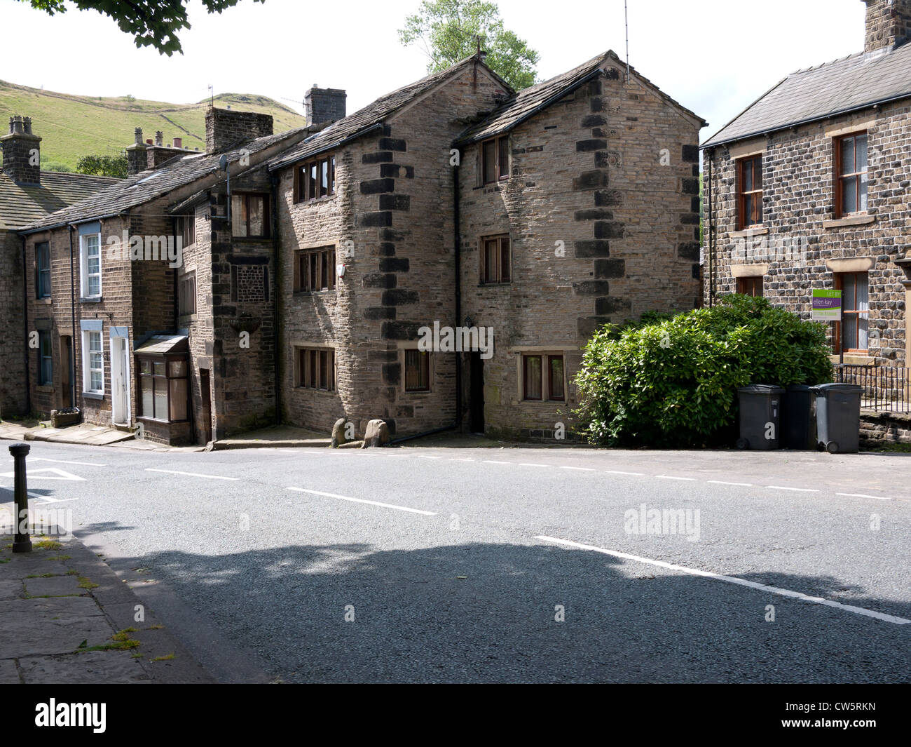 Stone houses, Delph village, Saddleworth, Greater Manchester, England,UK Stock Photo Alamy