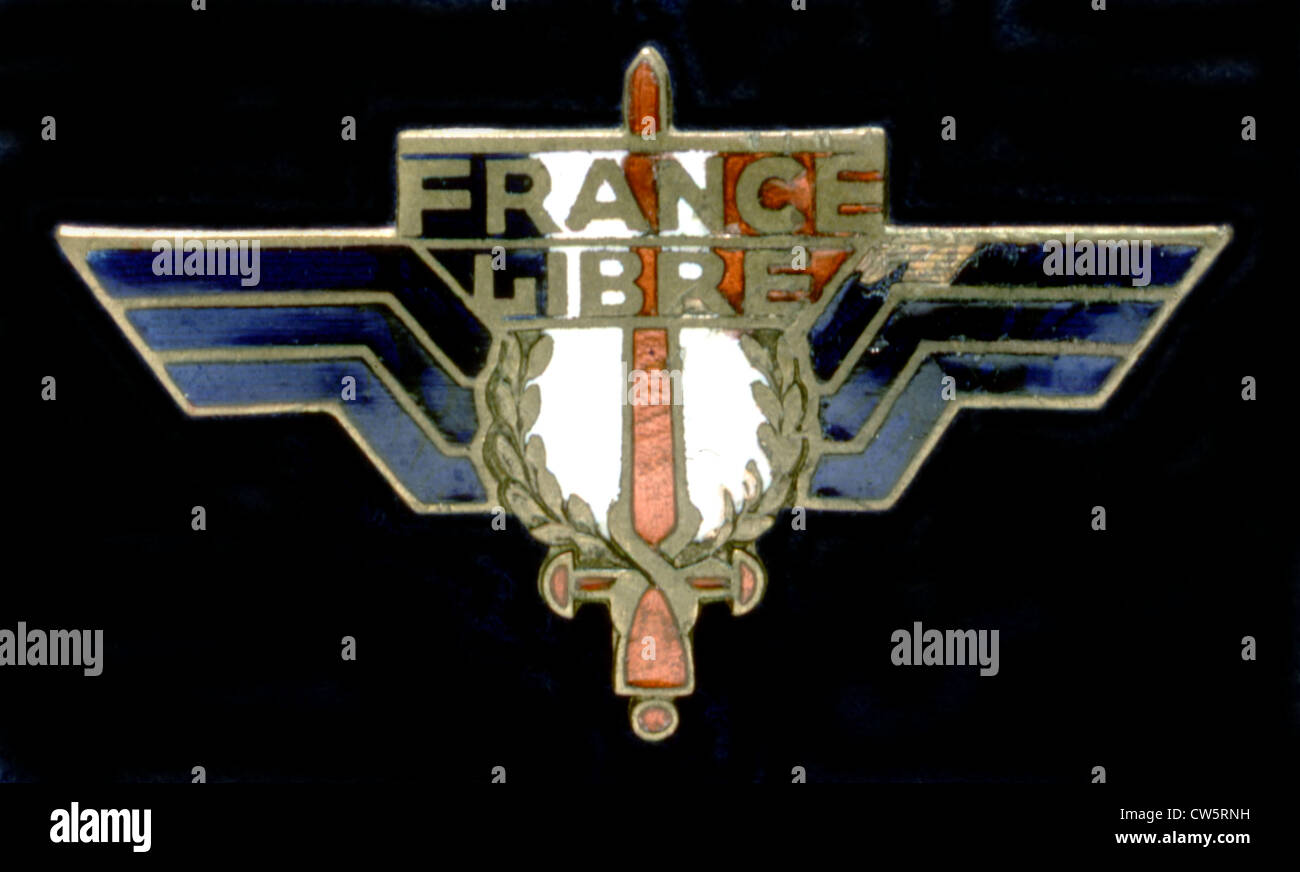 Insignia of 'Free France' Stock Photo