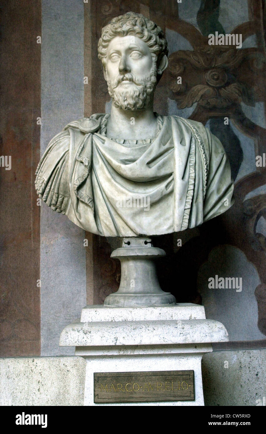 A ROMAN MARBLE PORTRAIT BUST OF THE EMPEROR MARCUS AURELIUS , CIRCA 170-180 A.D. | Christie's