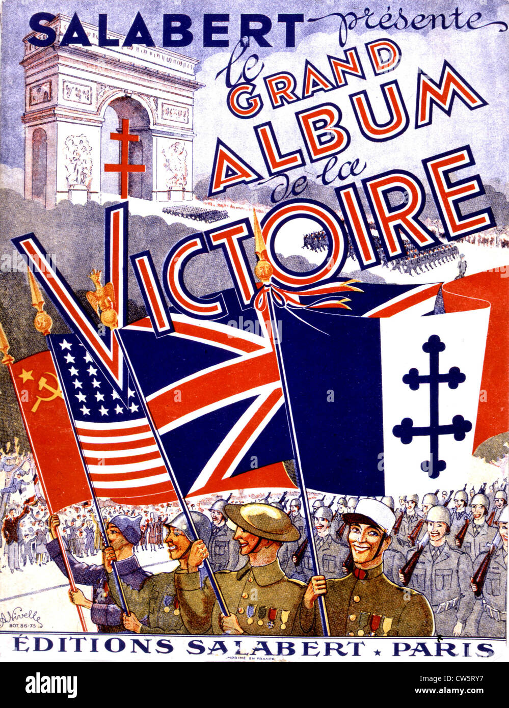 Liberation of France. The victory parade in Paris Stock Photo Alamy