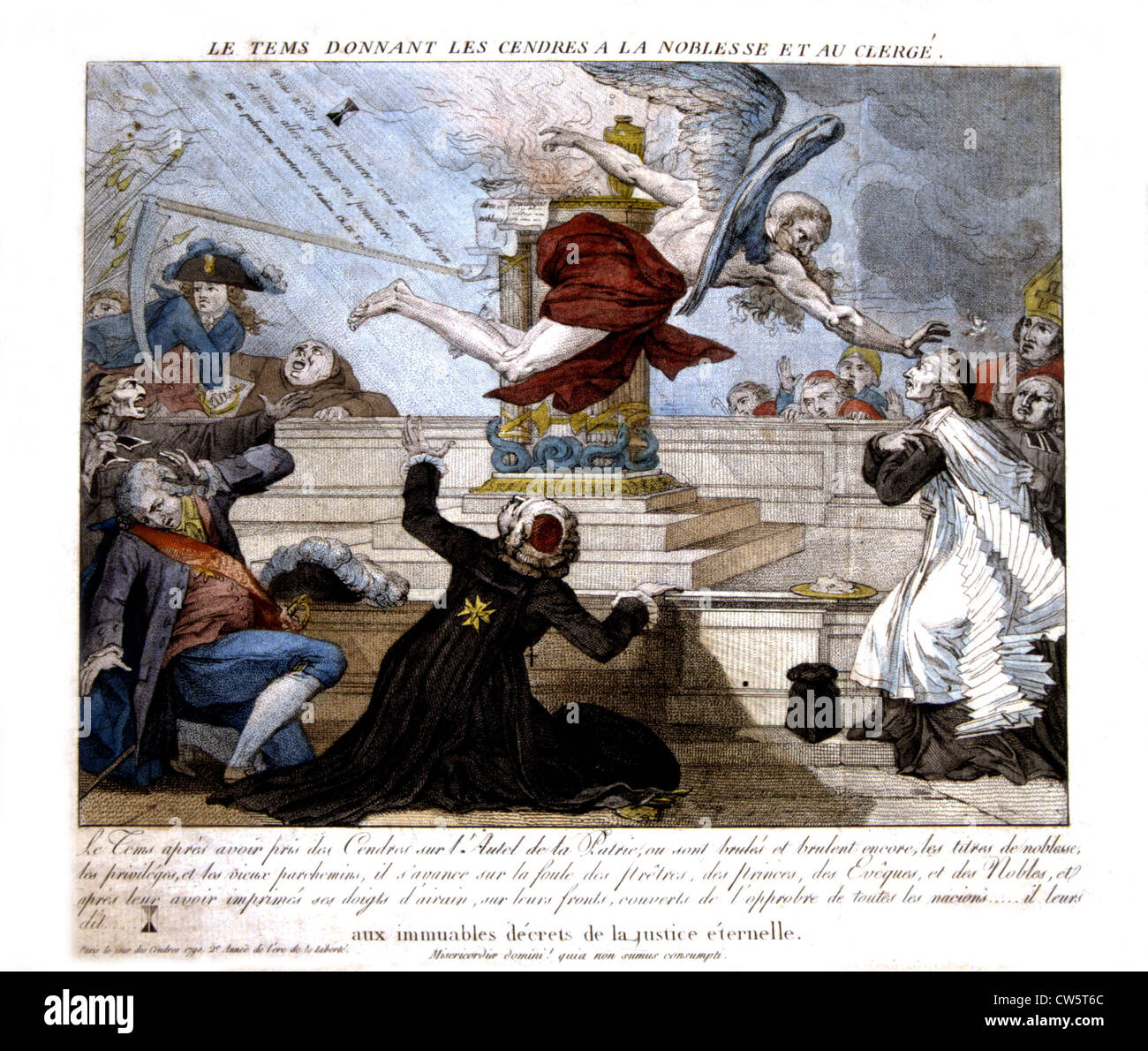 Allegory of the French Revolution of 1789 Stock Photo