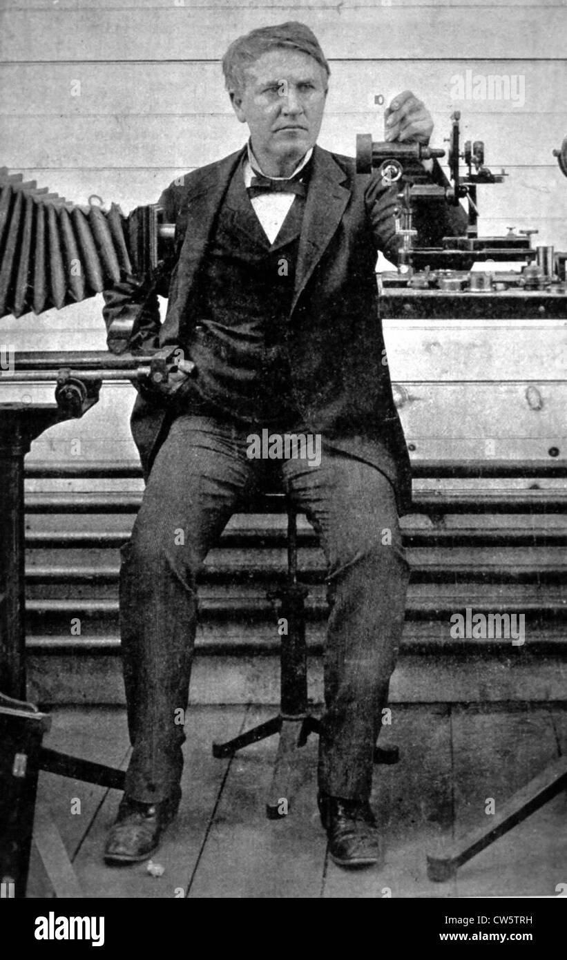 Edison in 1893 Stock Photo