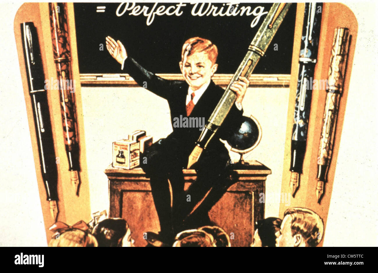 Advertisement for Waterman pens Stock Photo