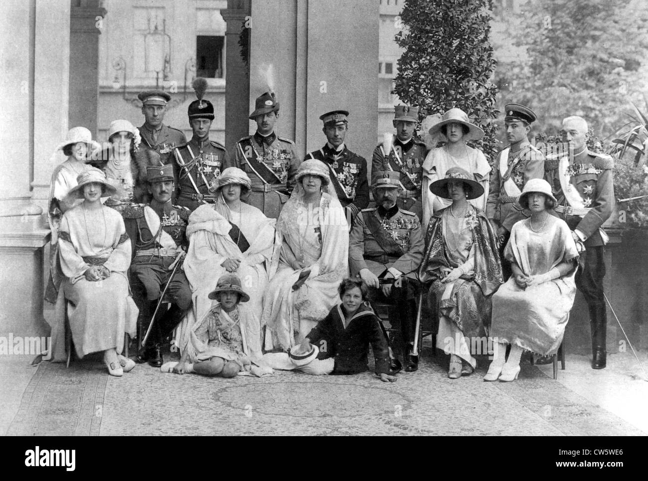Alexander of Serbia's wedding, 1922 Stock Photo