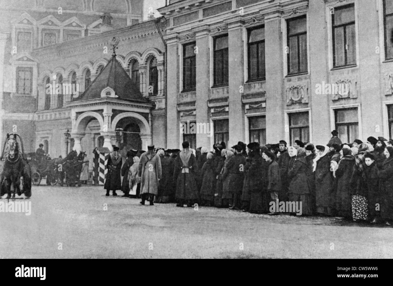 In Moscow, Grand Duke Sergei's funeral, assassinated Stock Photo Alamy