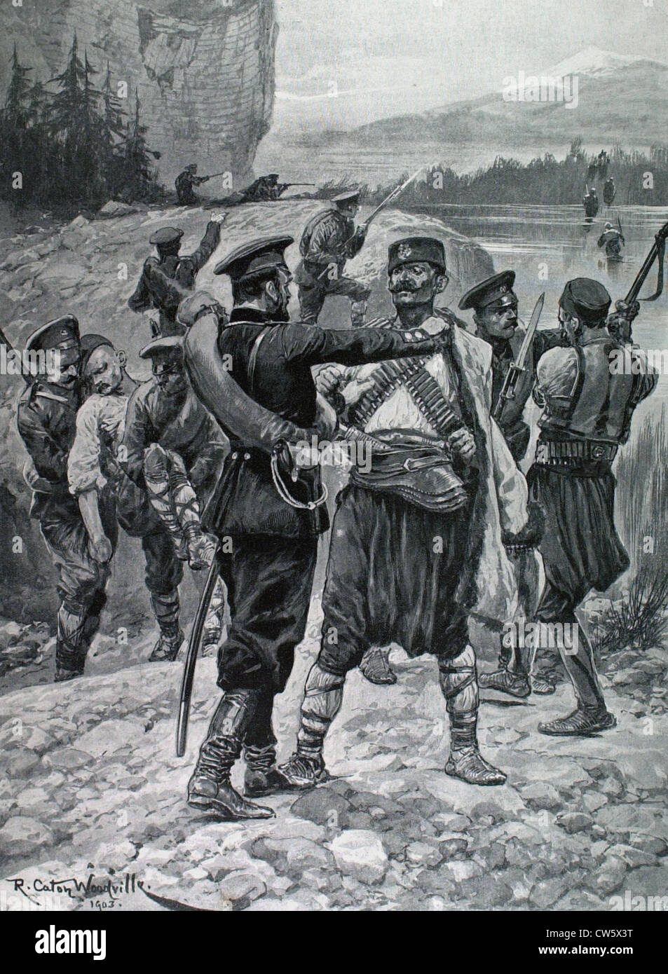 Balkan War. Macedonian uprising (1903 Stock Photo Alamy