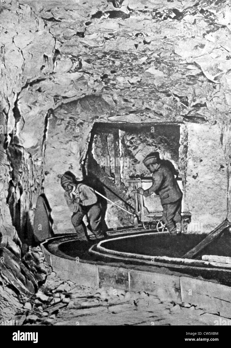 World War I. One of the largest underground shelters of the front ...