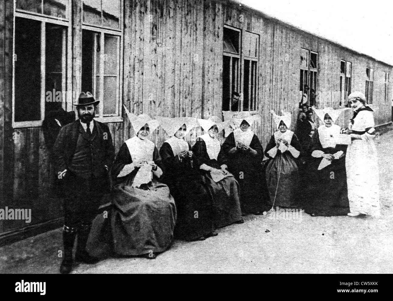 World War I. In Germany, Holzminden prisoner-of-war camp (1918) Stock Photo
