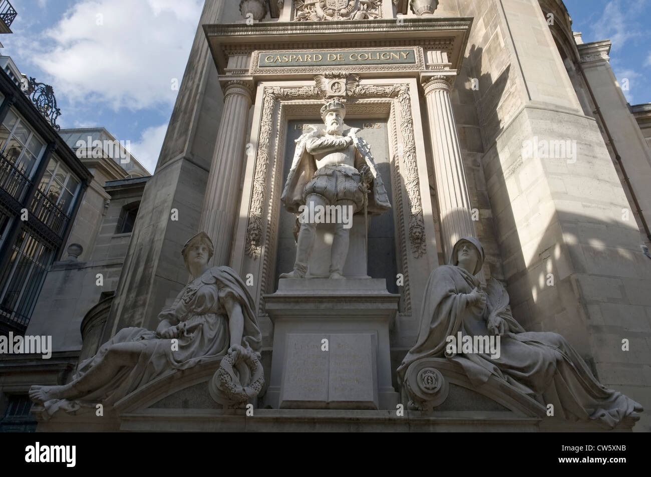 Coligny monument, Paris Stock Photo - Alamy