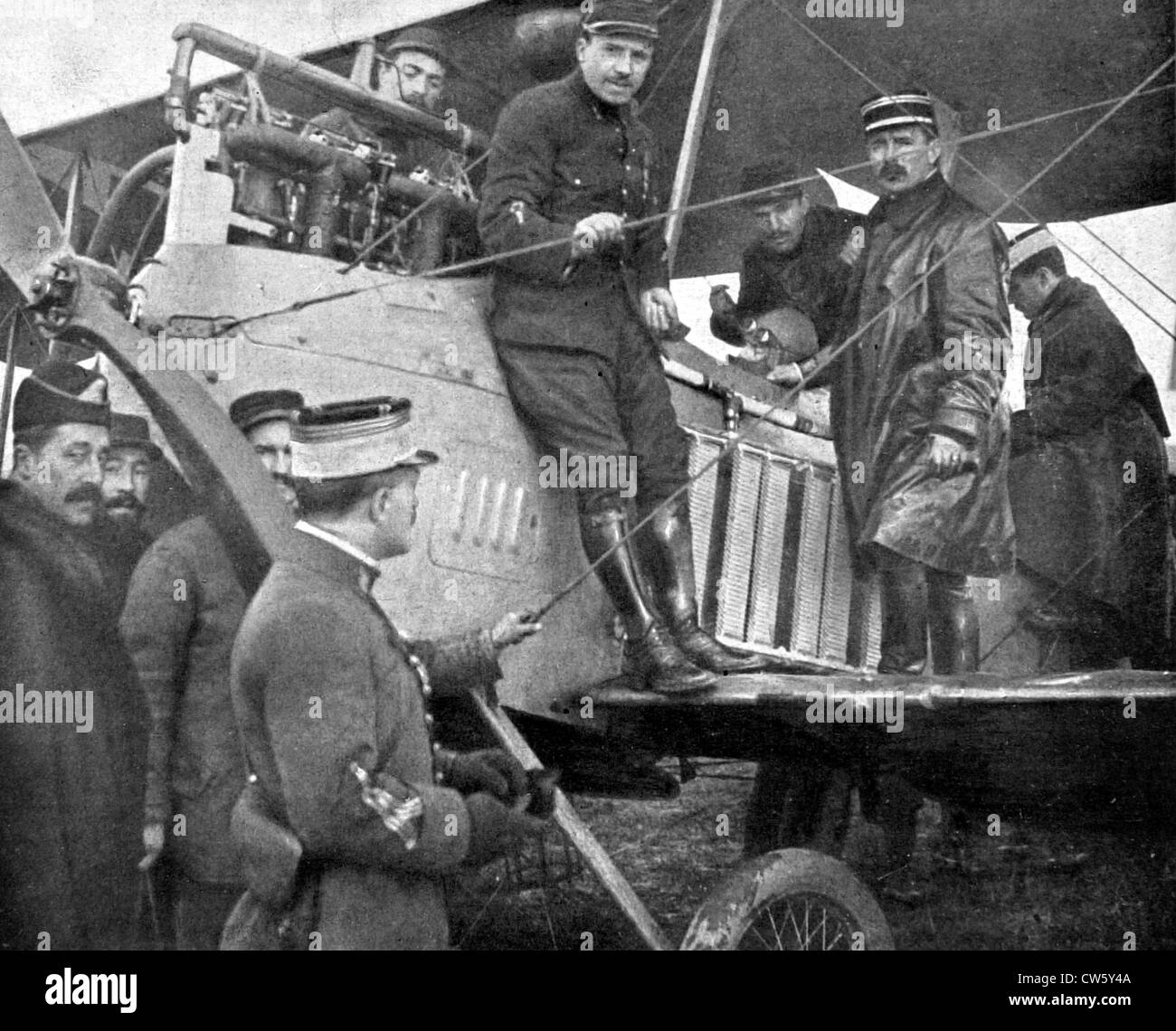 World War I. Air warfare between Chaulnes and Amiens Stock Photo