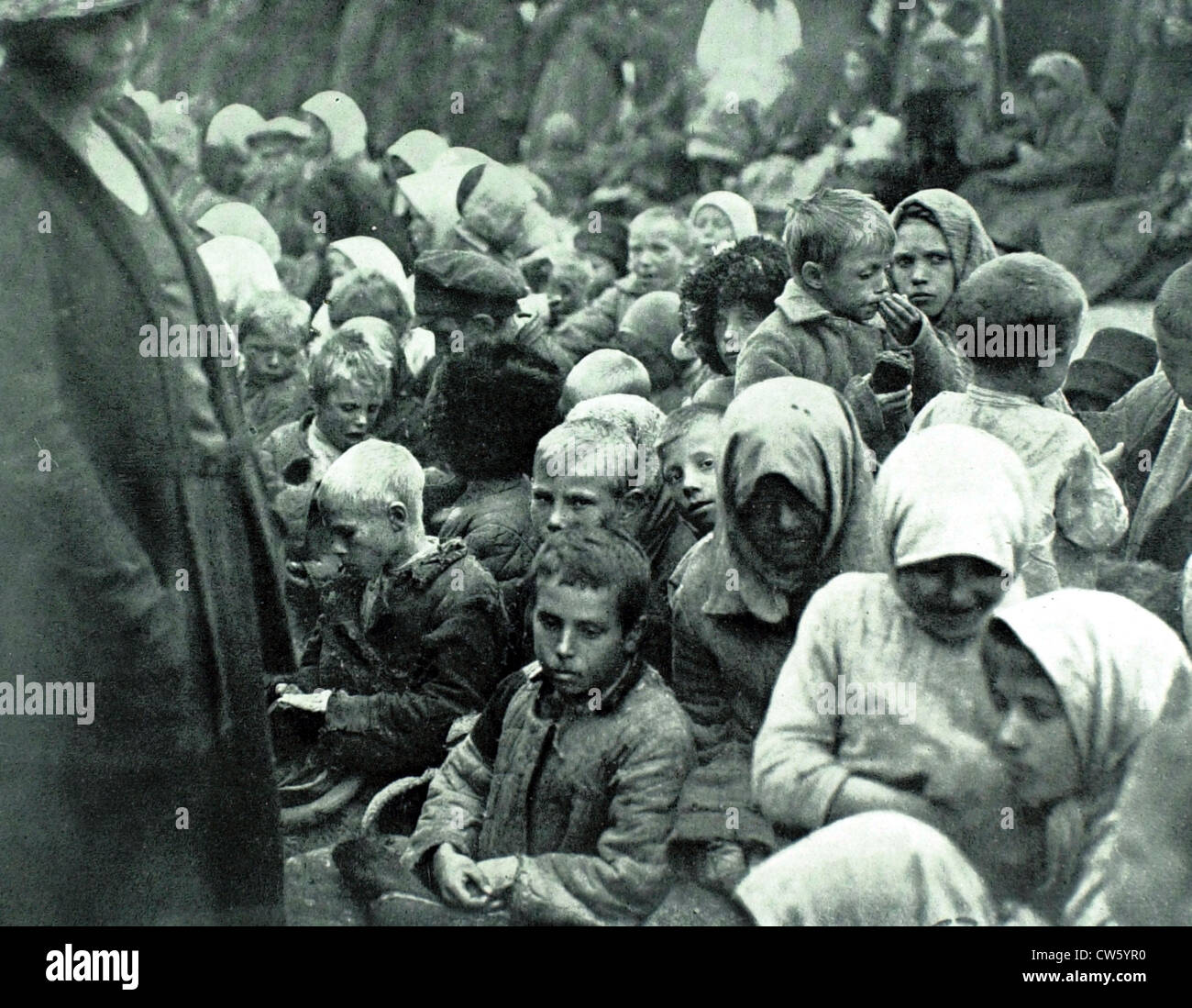 Famine in Stavropol, on the banks of the Volga (1921) Stock Photo