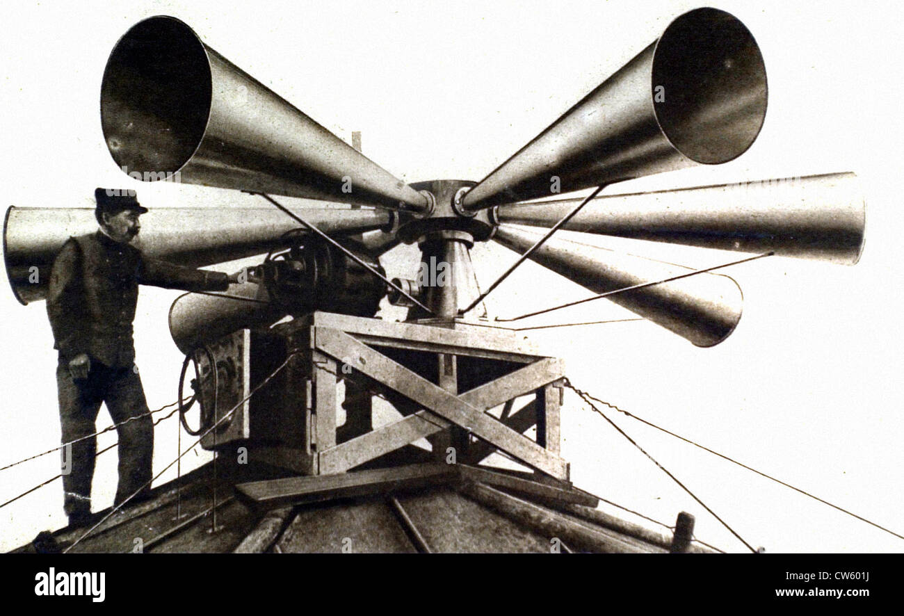World War I. One of the 26 sirens that would be installed throughout