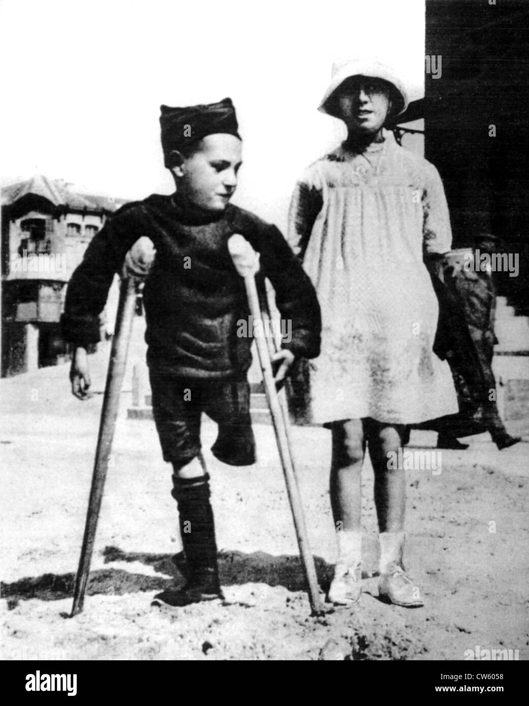 War amputee Black and White Stock Photos & Images - Alamy