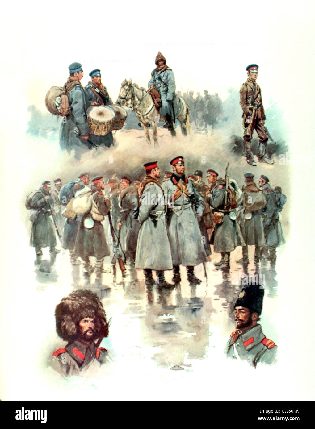 Scott, War of the Balkans: the Bulgarian army (1912) Stock Photo