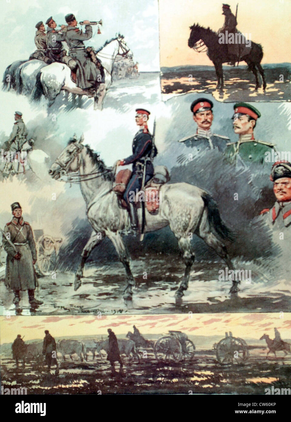 Scott, War of the Balkans: the Bulgarian army (1912) Stock Photo
