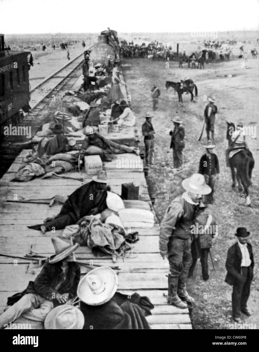 Civil war in Mexico (1913) Stock Photo
