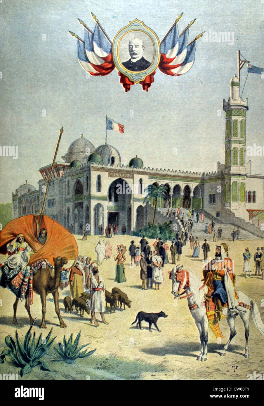 Paris World's Fair: Algerian pavilion (1900) Stock Photo