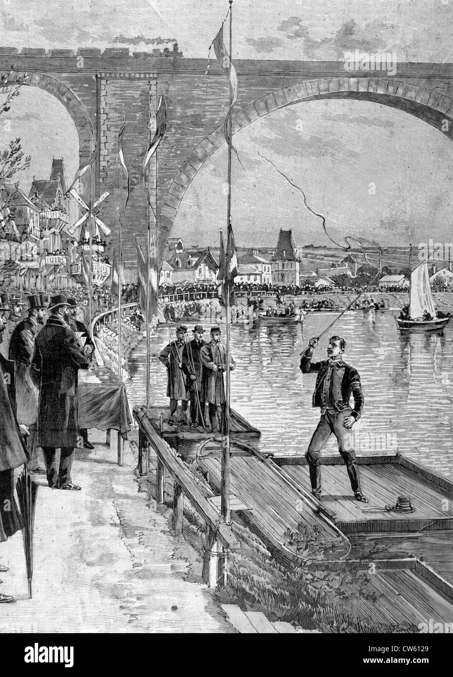 A whip competition in NogentsurMarne (1897 Stock Photo Alamy