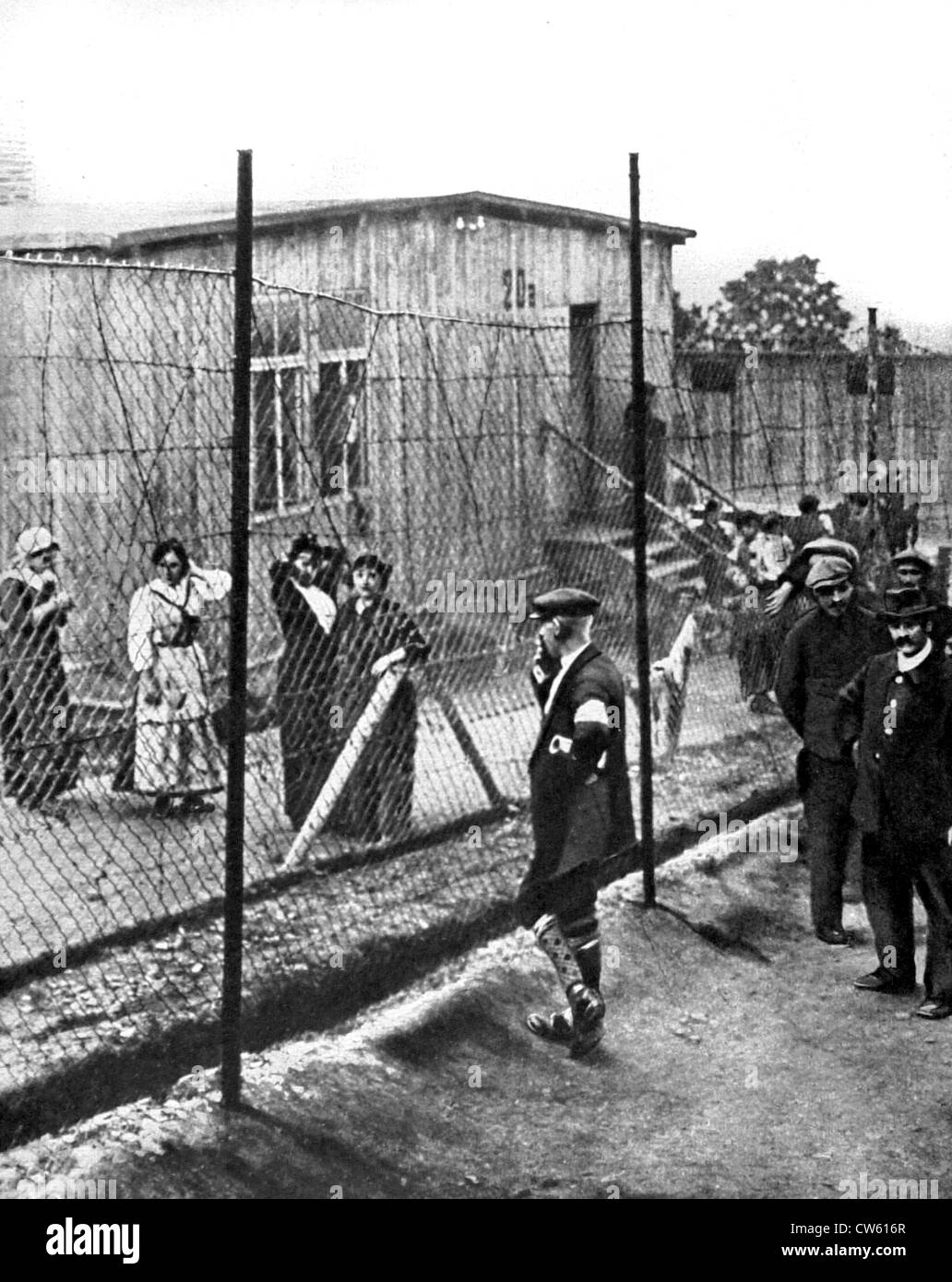 World War I. Holzminden prison camp, in Germany (1915) Stock Photo