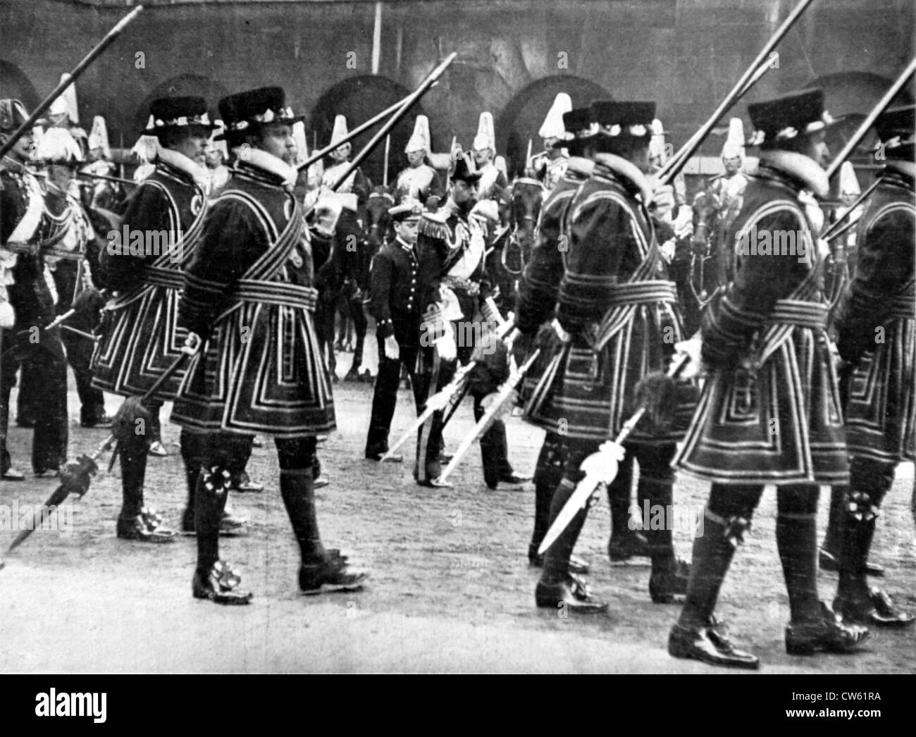 In London, transfert of Edward VII's remains to Westminster Hall (May 17, 1910) Stock Photo