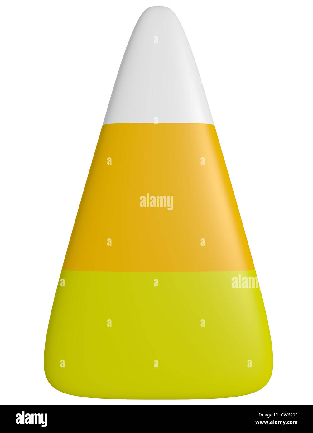 3d Render of a Piece of Candy Corn Isolated on White Stock Photo Alamy