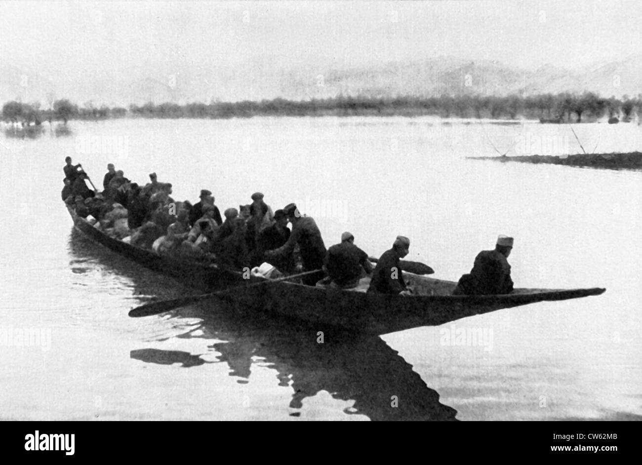 World War I. The Serbs at Scutari, Albania (1916) Stock Photo