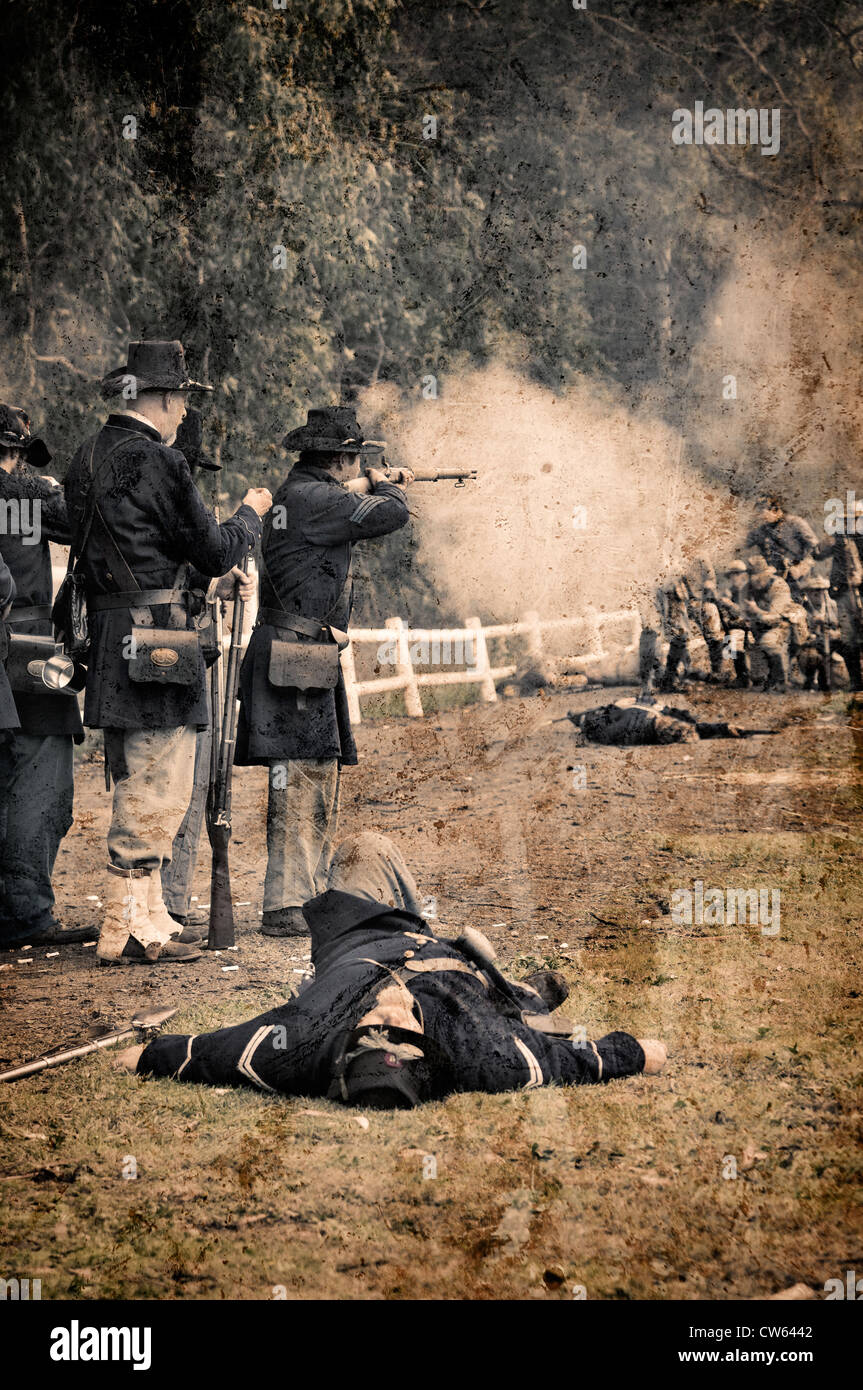 American Civil War Reenactment Stock Photo - Alamy