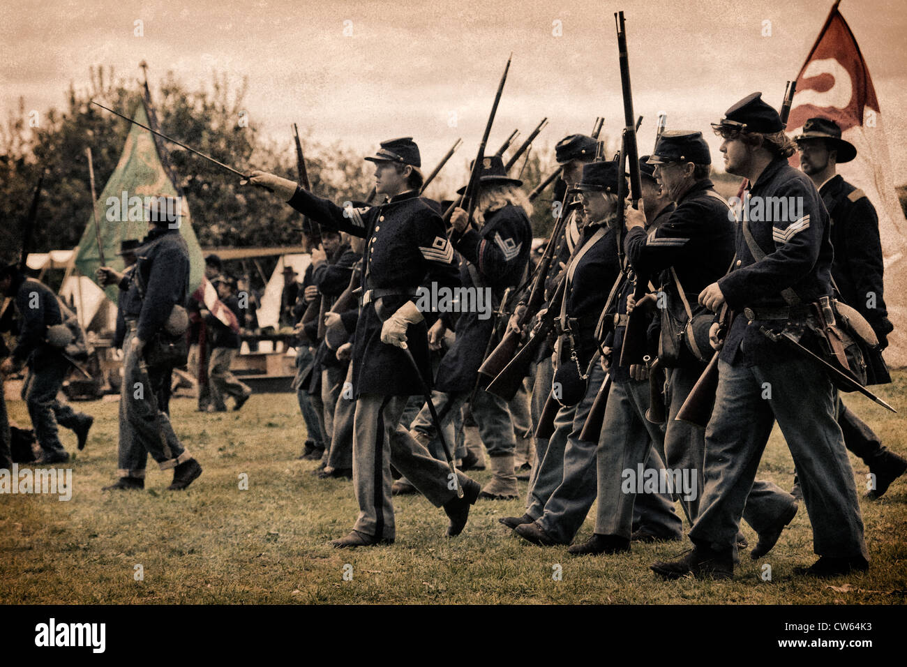 American Civil War Reenactment Stock Photo - Alamy