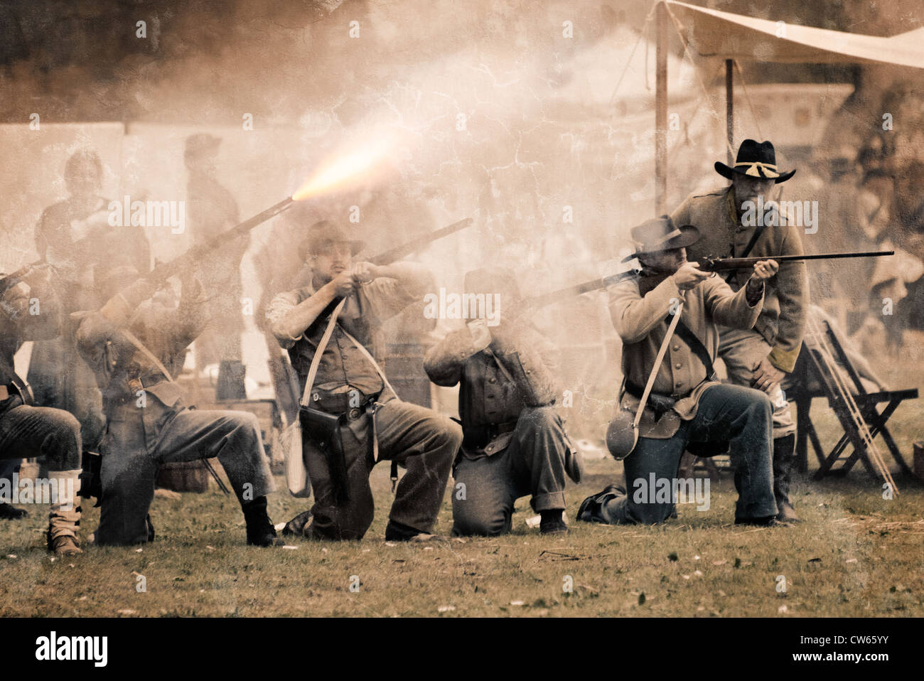 American Civil War Reenactment Stock Photo - Alamy
