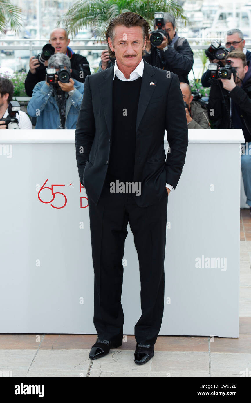 Sean Penn at the 65th international film festival, in Cannes. Stock Photo