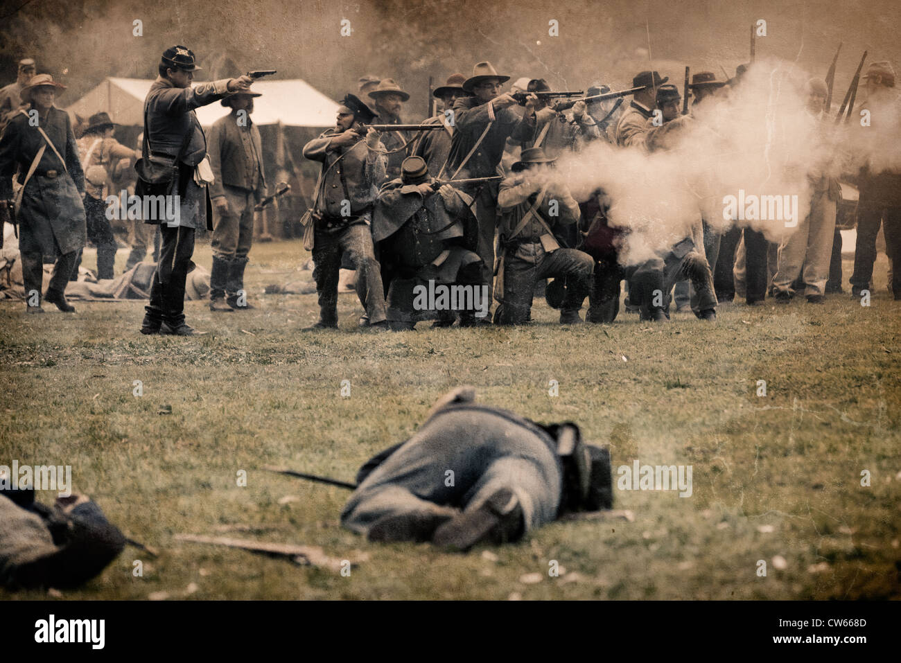 American Civil War Reenactment Stock Photo - Alamy