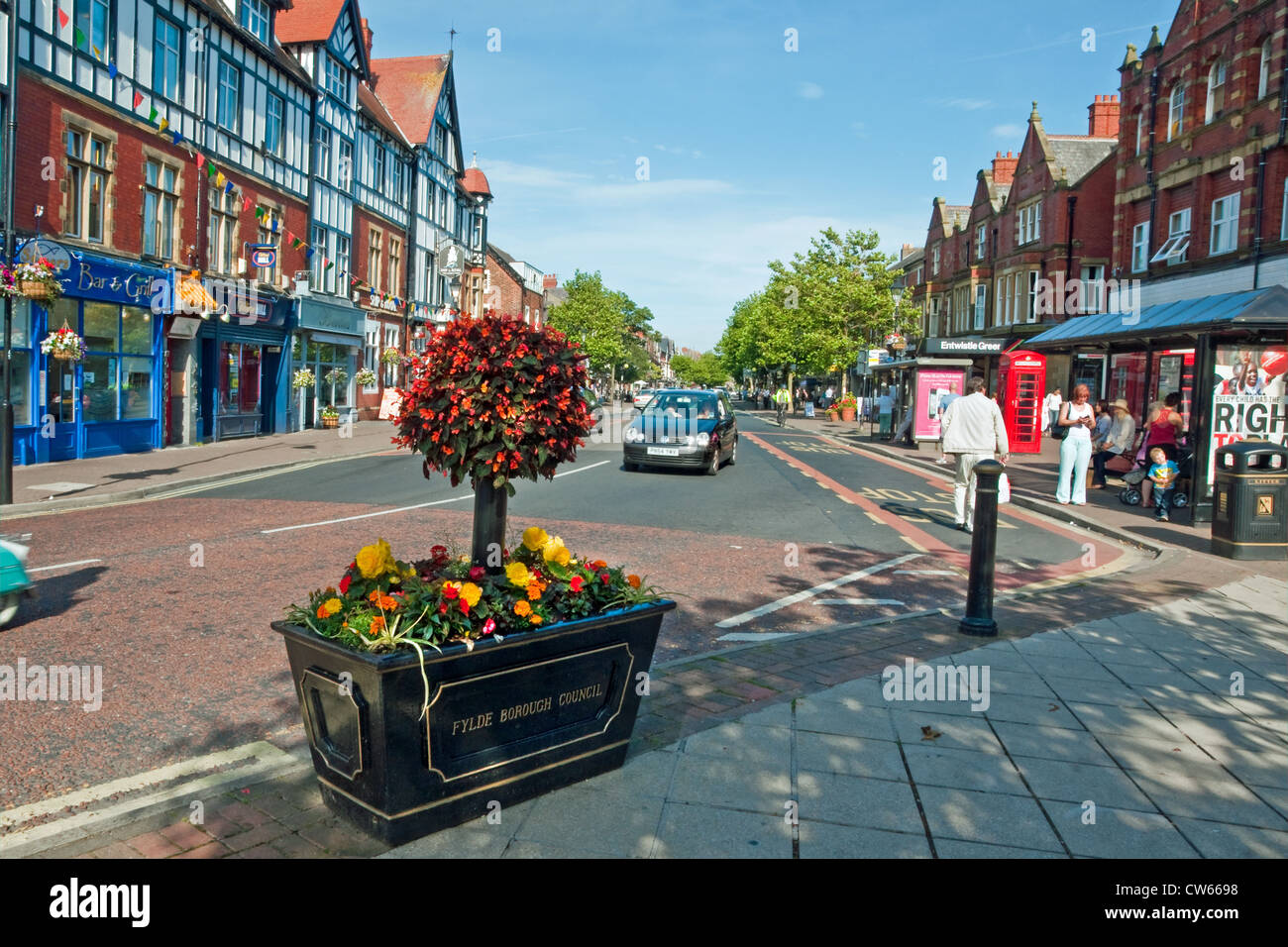 Lytham Town Centre, Lytham St Annes, Lancashire Stock Photo