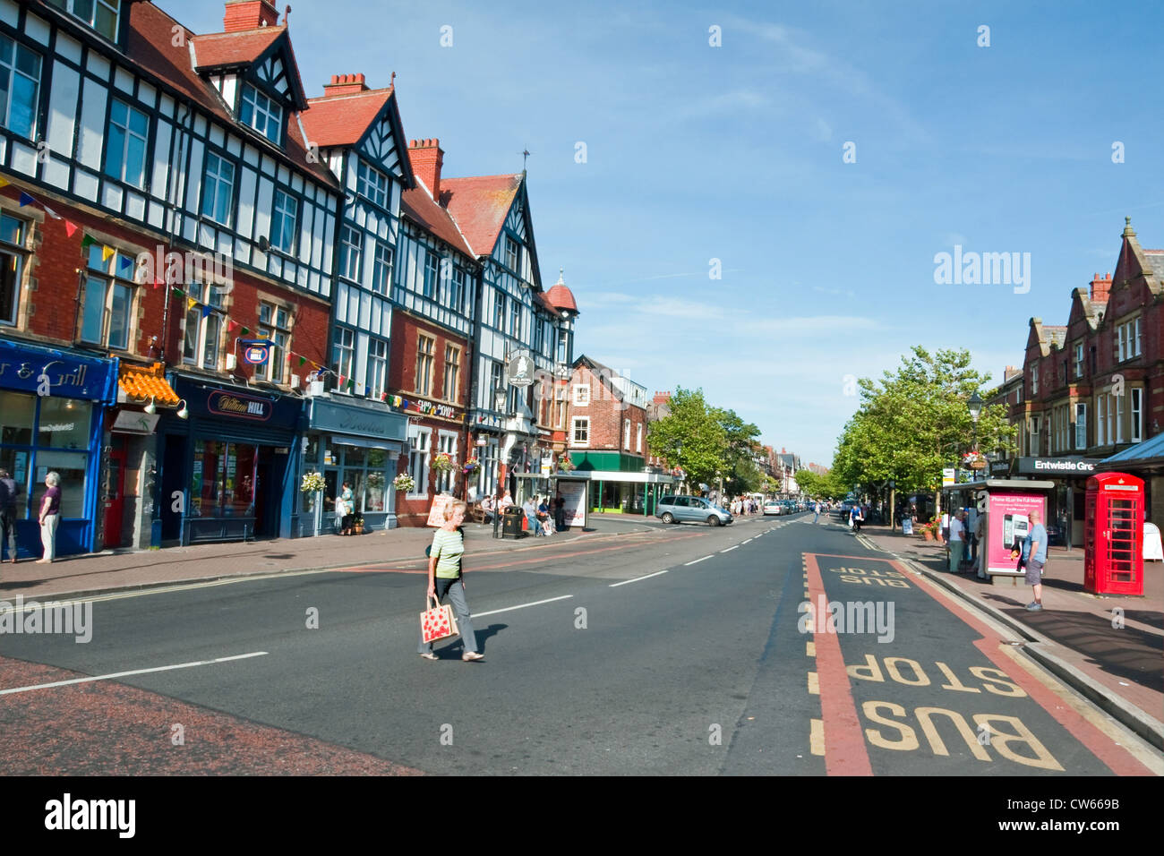 Lytham Town Centre, Lytham St Annes, Lancashire Stock Photo