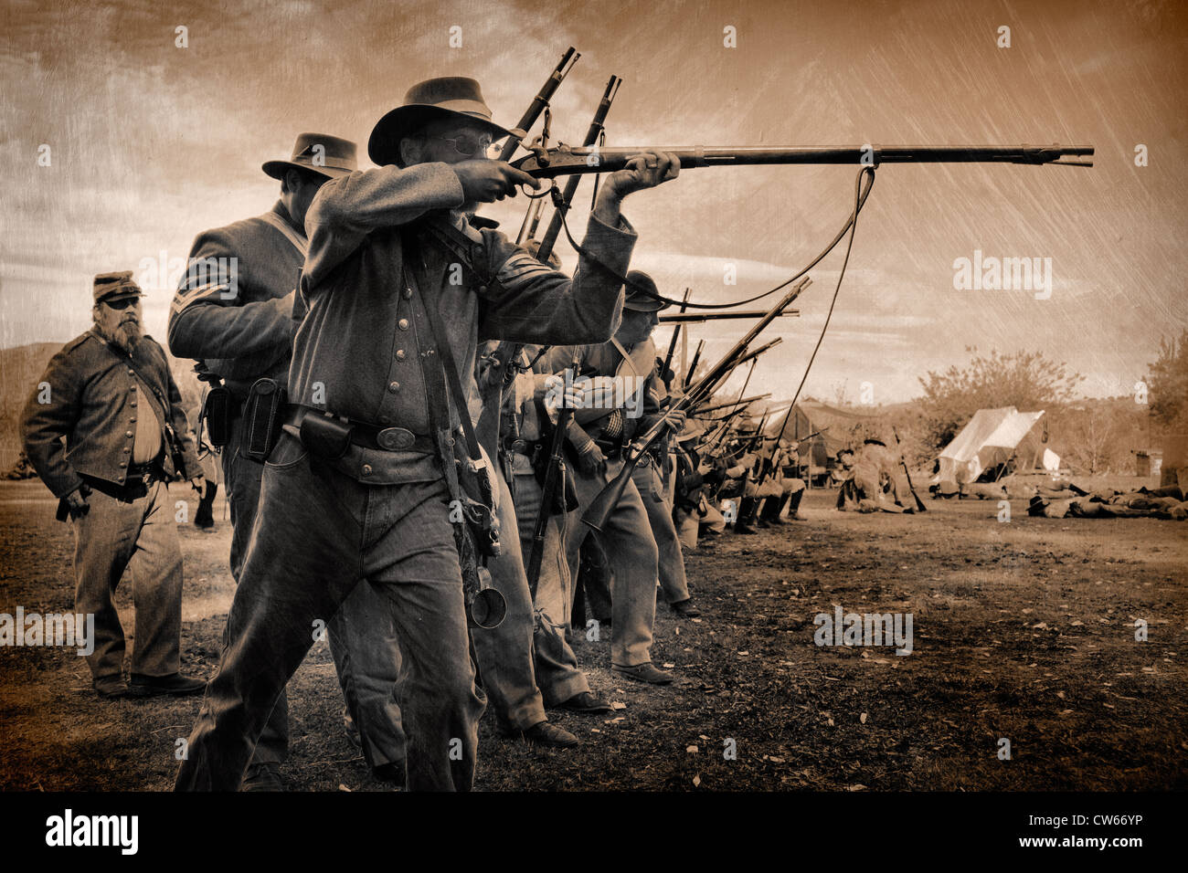 American Civil War Reenactment Stock Photo - Alamy