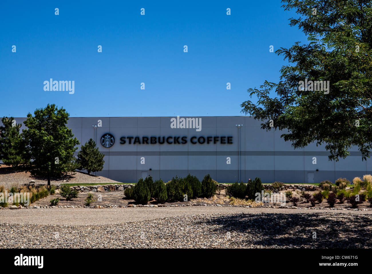 The Starbucks coffee roasting plant and warehouse in Minden Nevada Stock Photo Alamy