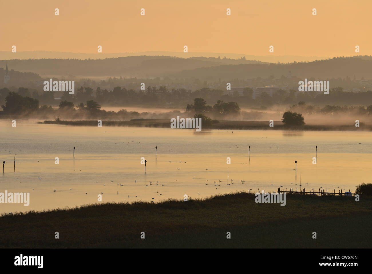 Lake of Constance at Dawn Stock Photo Alamy