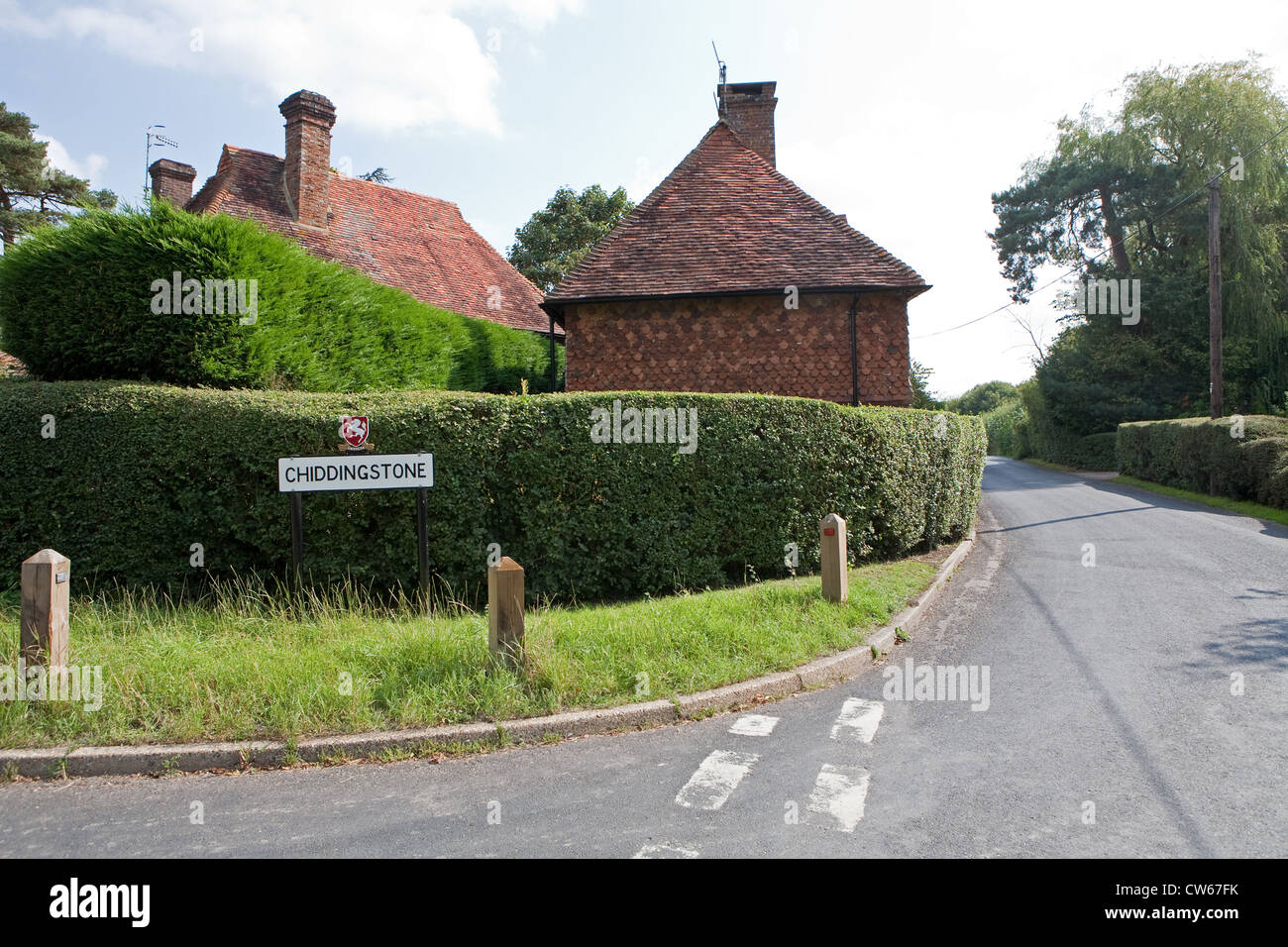Chiddingstone village in Kent Stock Photo