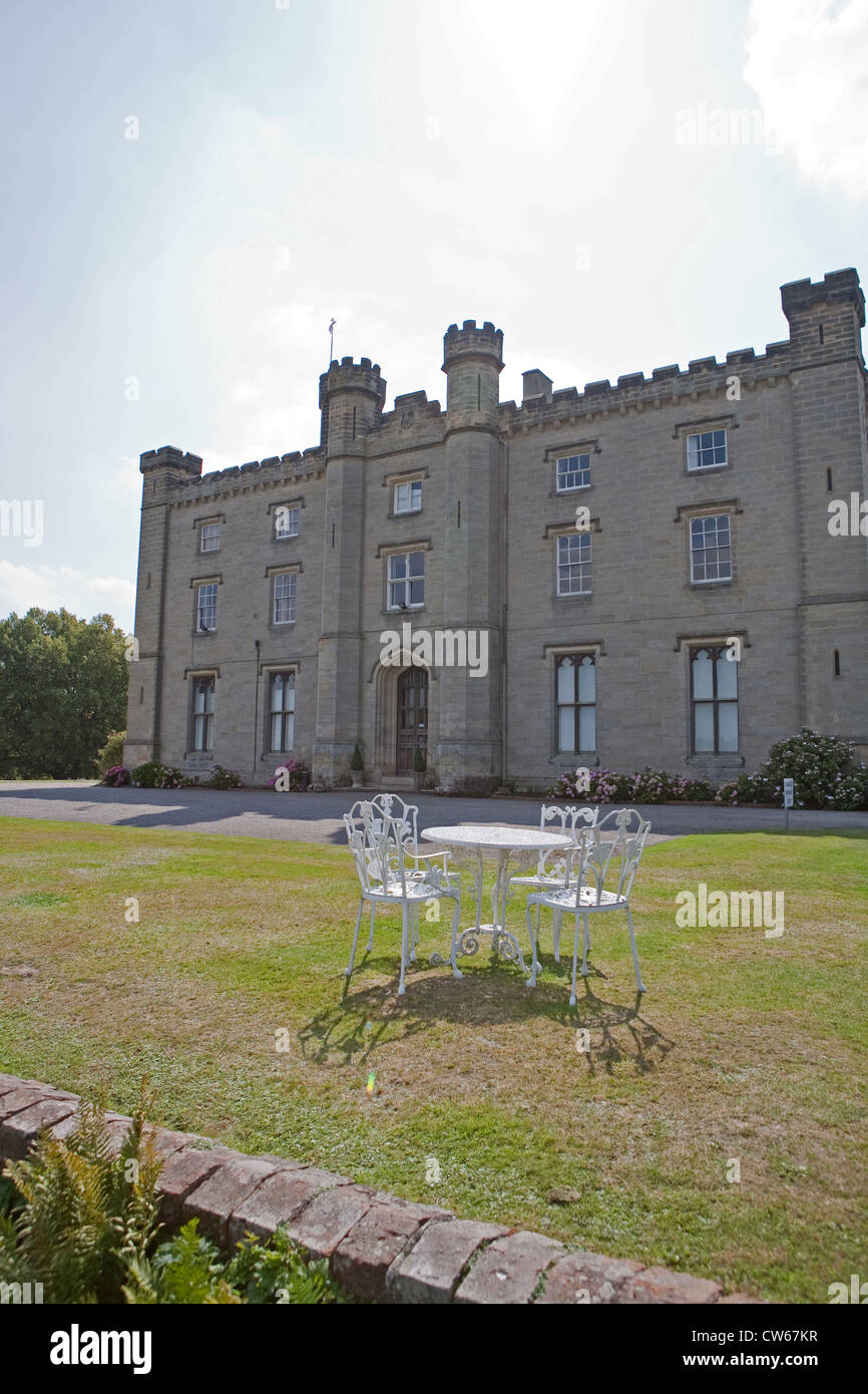 Chiddingstone Castle in kent Stock Photo Alamy