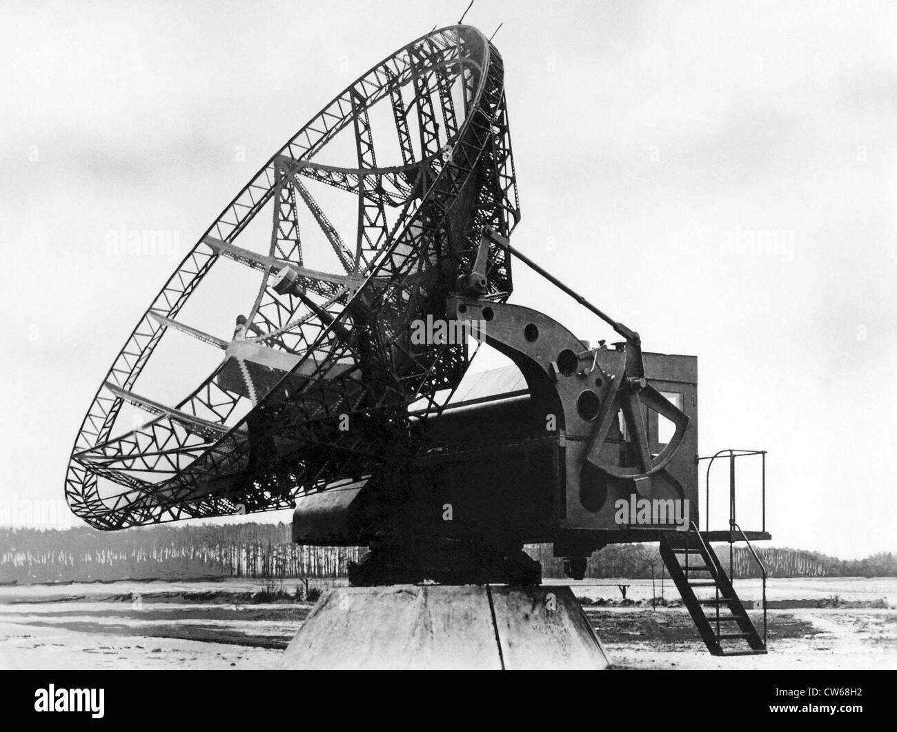 German Würzburg-Riese radar, World War II. Stock Photo