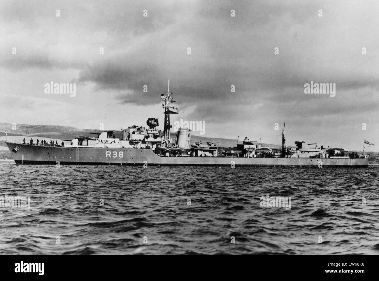 British destroyer, World War II Stock Photo