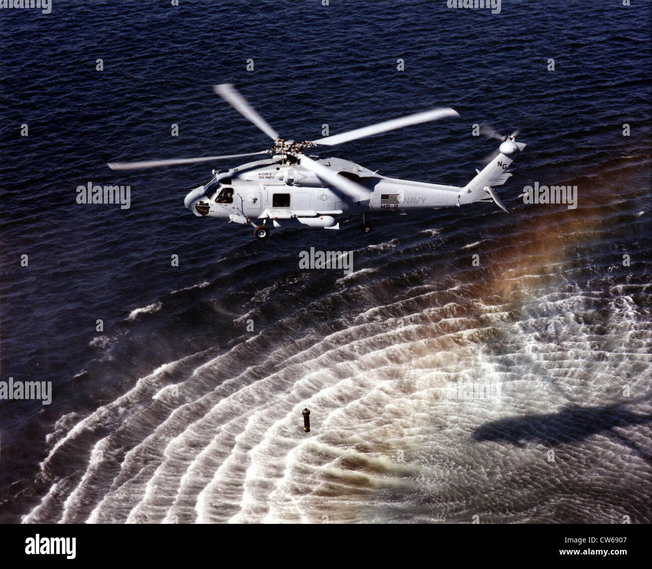 American Sikorksky HS-2 helicopter used for ASM combat, sea patrol and rescue work Stock Photo