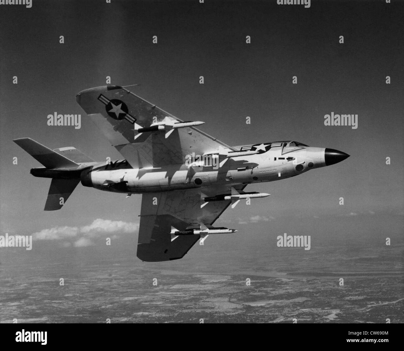 Fighter-bomber McDonnell-Douglas 'Densu' Stock Photo