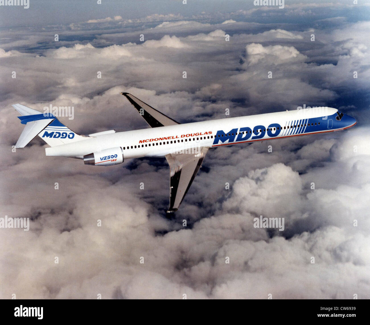 American McDonnell-Douglas MD-90 commercial transport plane Stock Photo