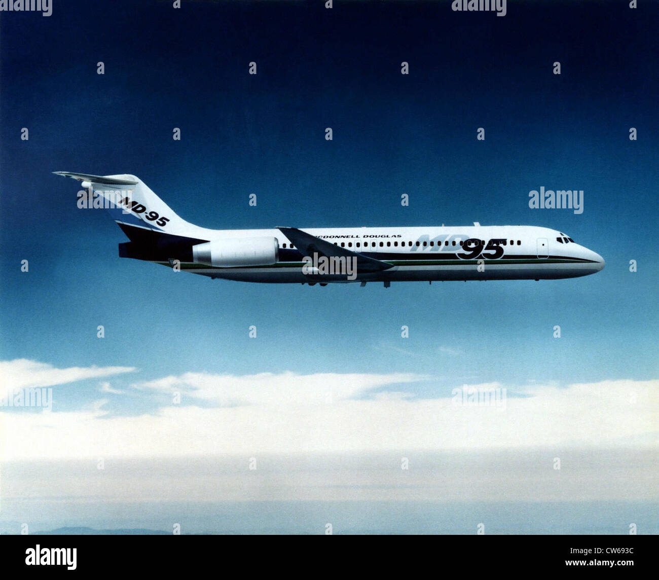 American McDonnell-Douglas MD-95 commercial transport plane