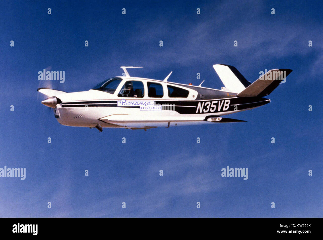 American Beechcraft V35B Bonanza light private plane Stock Photo - Alamy