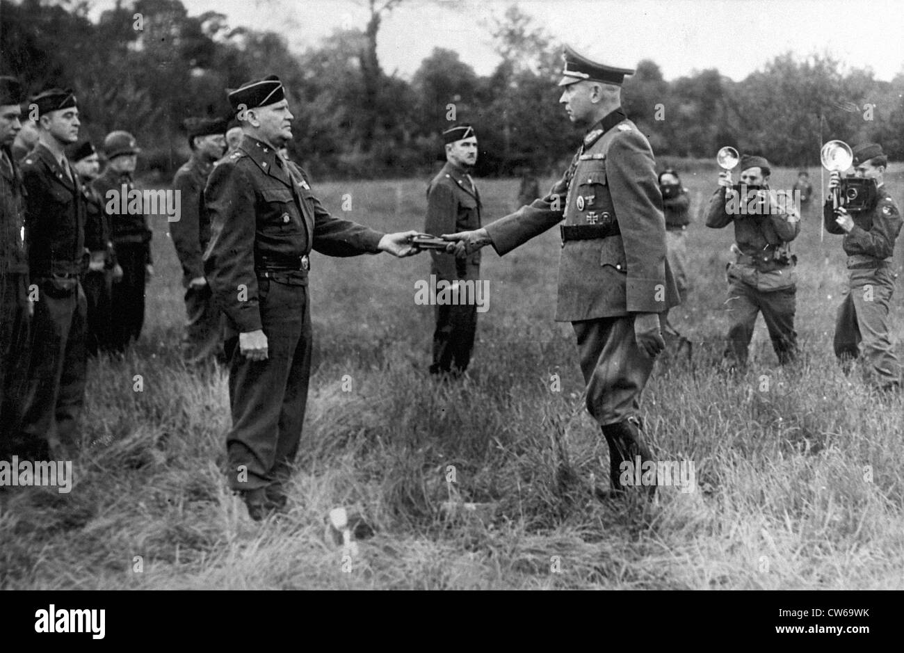 Germans in Lorient Pocket surrender (May 9,1945 Stock Photo: 49926623 ...