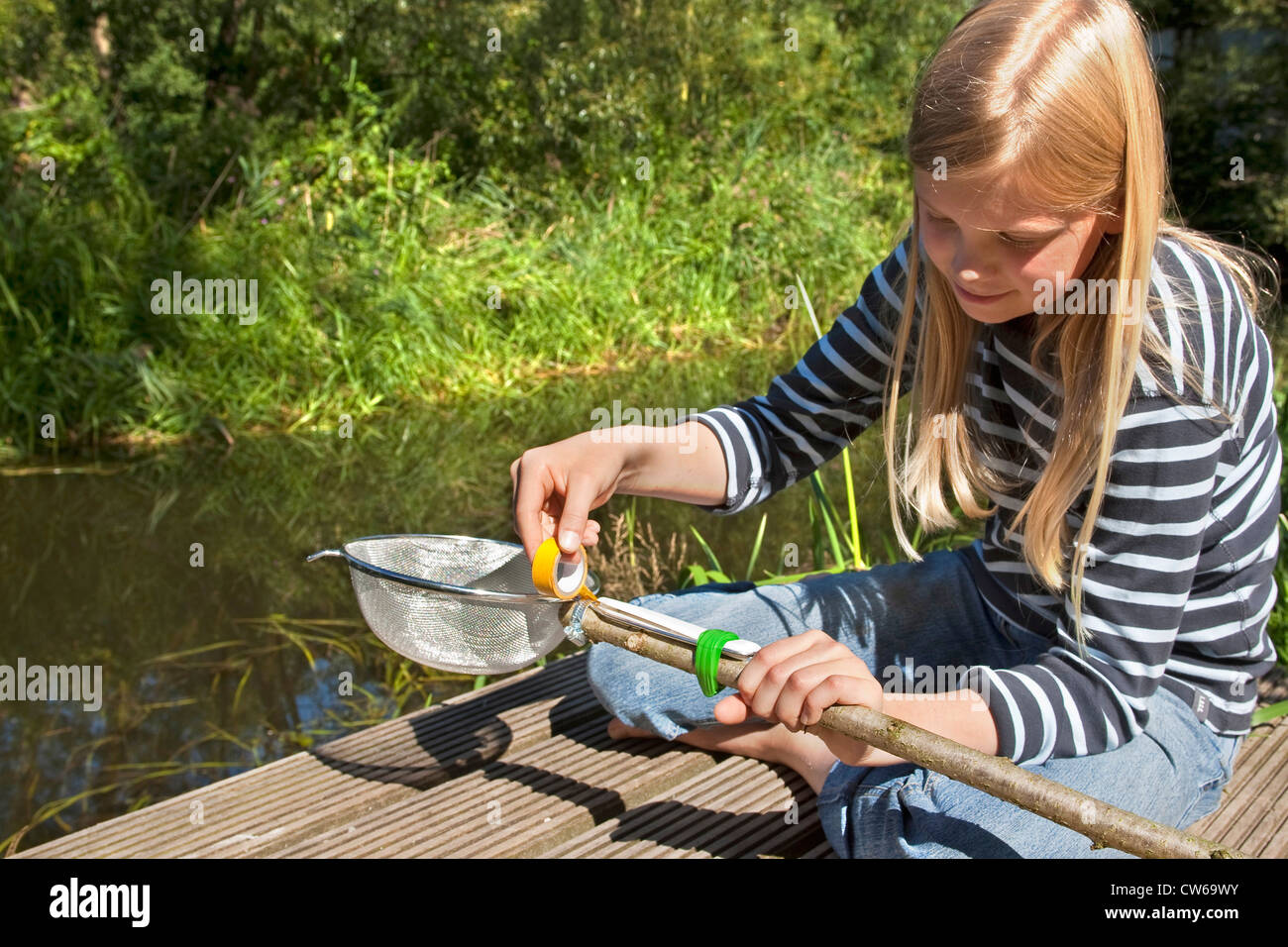 Fancy Fishing Boat on the Beach with Fishing Rods, Brailer and